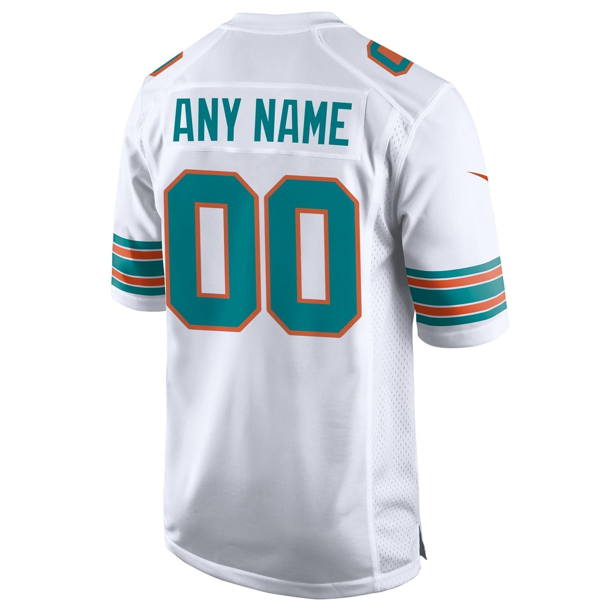 Miami Dolphins  Alternate Custom Game Jersey - White