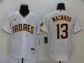 Men's San Diego Padres #13 Manny Machado White Stitched Jersey1