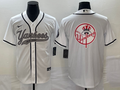 Men's New York Yankees White Replica Team Jersey1 Joint Edition