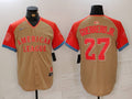Men's American League Vladimir Guerrero Jr. #27 Cream 2024  All-Star Game Limited Player Jersey1