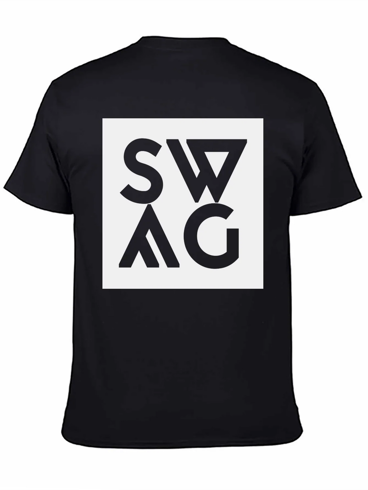 Swag Graphic Tee - Black Cotton Blend