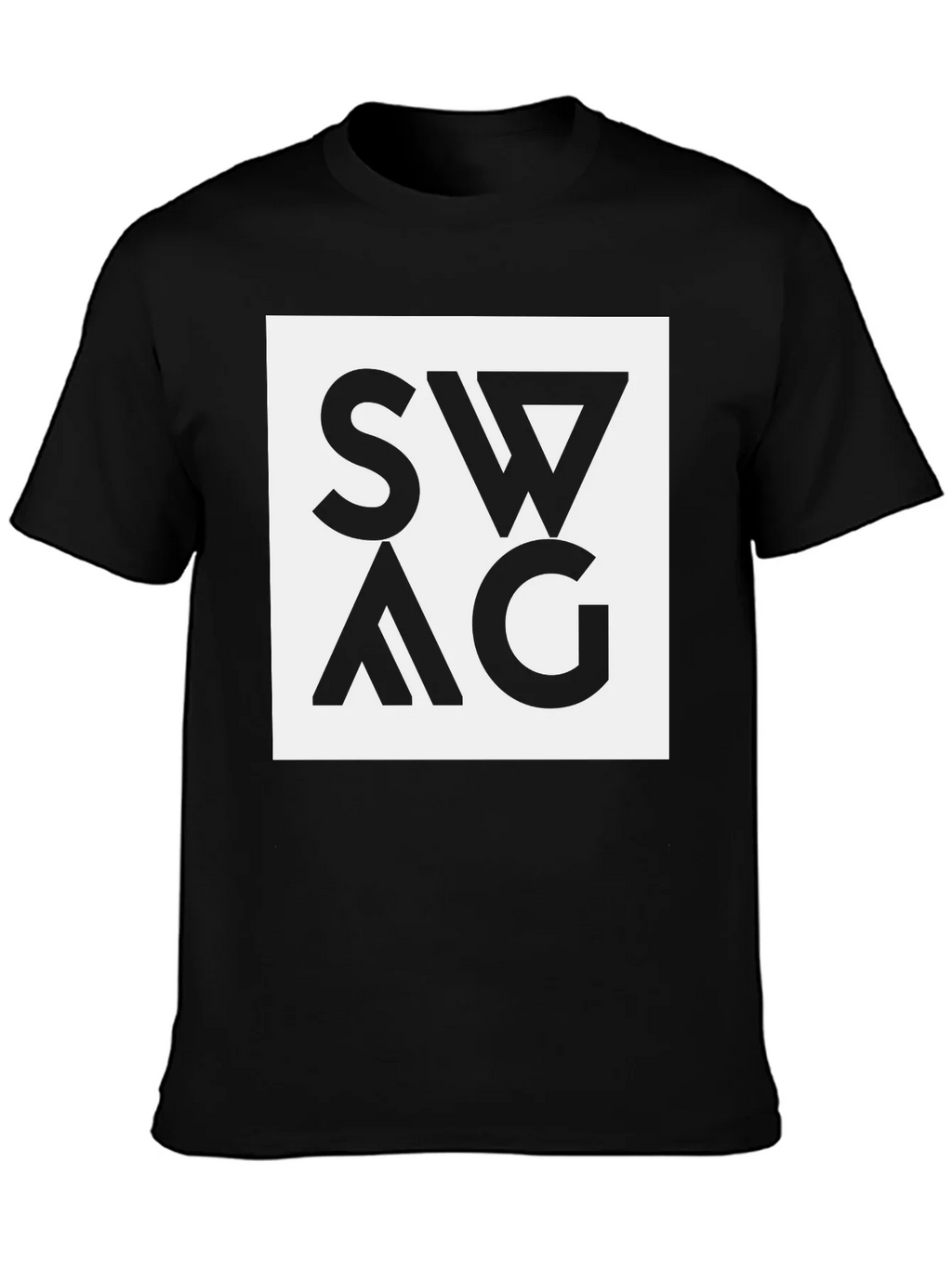 Swag Graphic Tee - Black Cotton Blend
