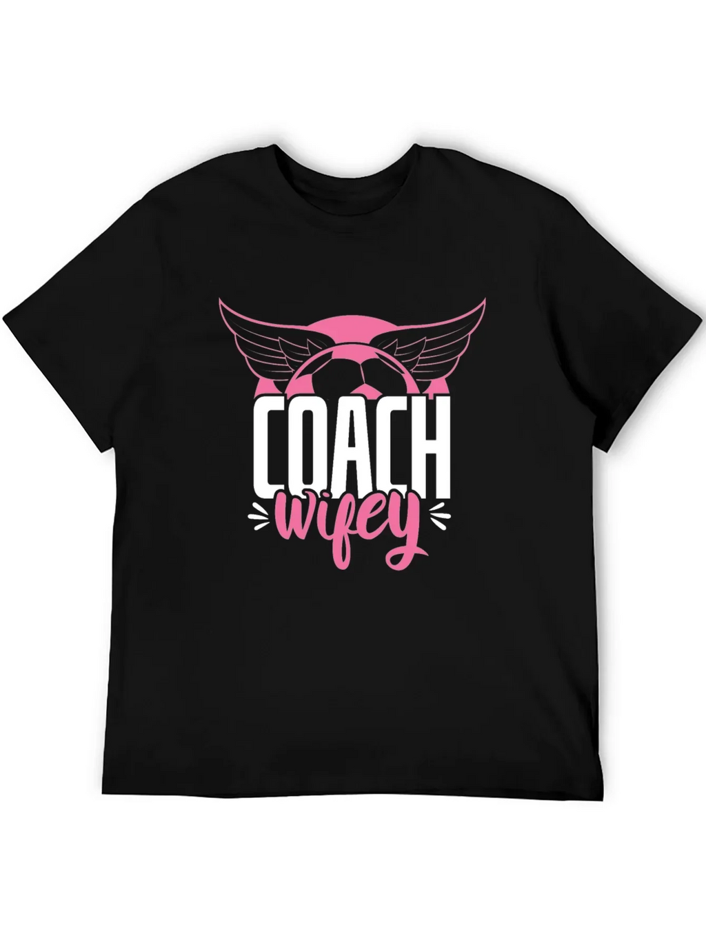 Coach Wifey Soccer T-Shirt - Novelty Graphic Tee