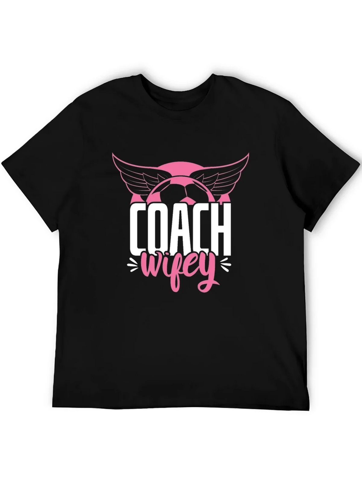 Coach Wifey Soccer T-Shirt - Novelty Graphic Tee