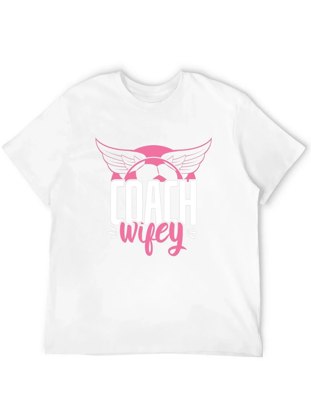 Coach Wifey Soccer T-Shirt - Novelty Graphic Tee