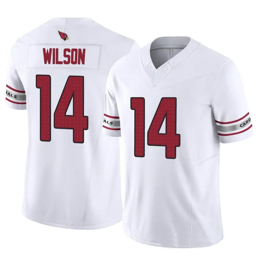A.Cardinals #14 Michael Wilson Player White Home Game Football Jerseys