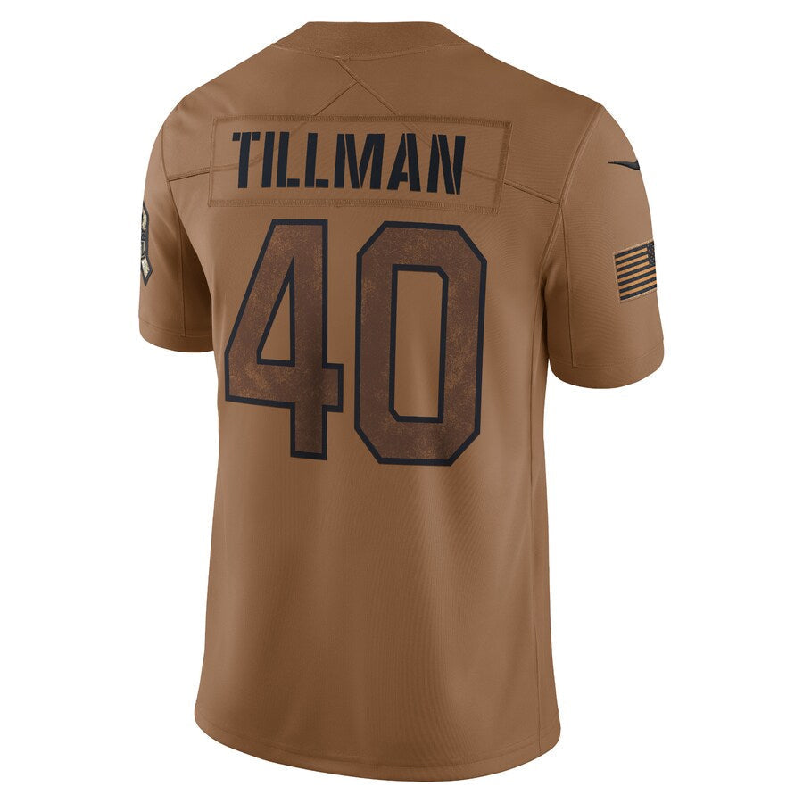 A.Cardinals #40 Pat Tillman Player Brown Salute To Service Limited Football Jerseys