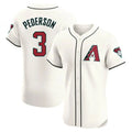 A.Diamondbacks #3 Joc Pederson Player White Limited Elite Home Baseball Jerseys