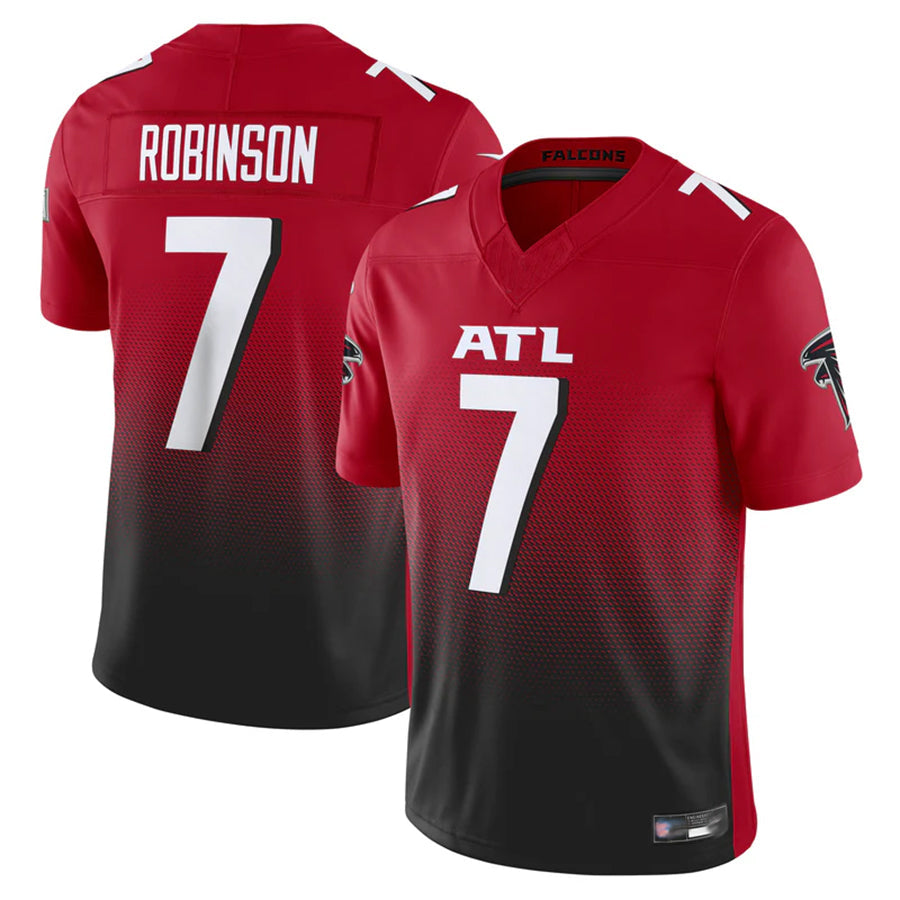 A.Falcons #7 Bijan Robinson Player Red Vapor F.U.S.E. Limited Football Jerseys