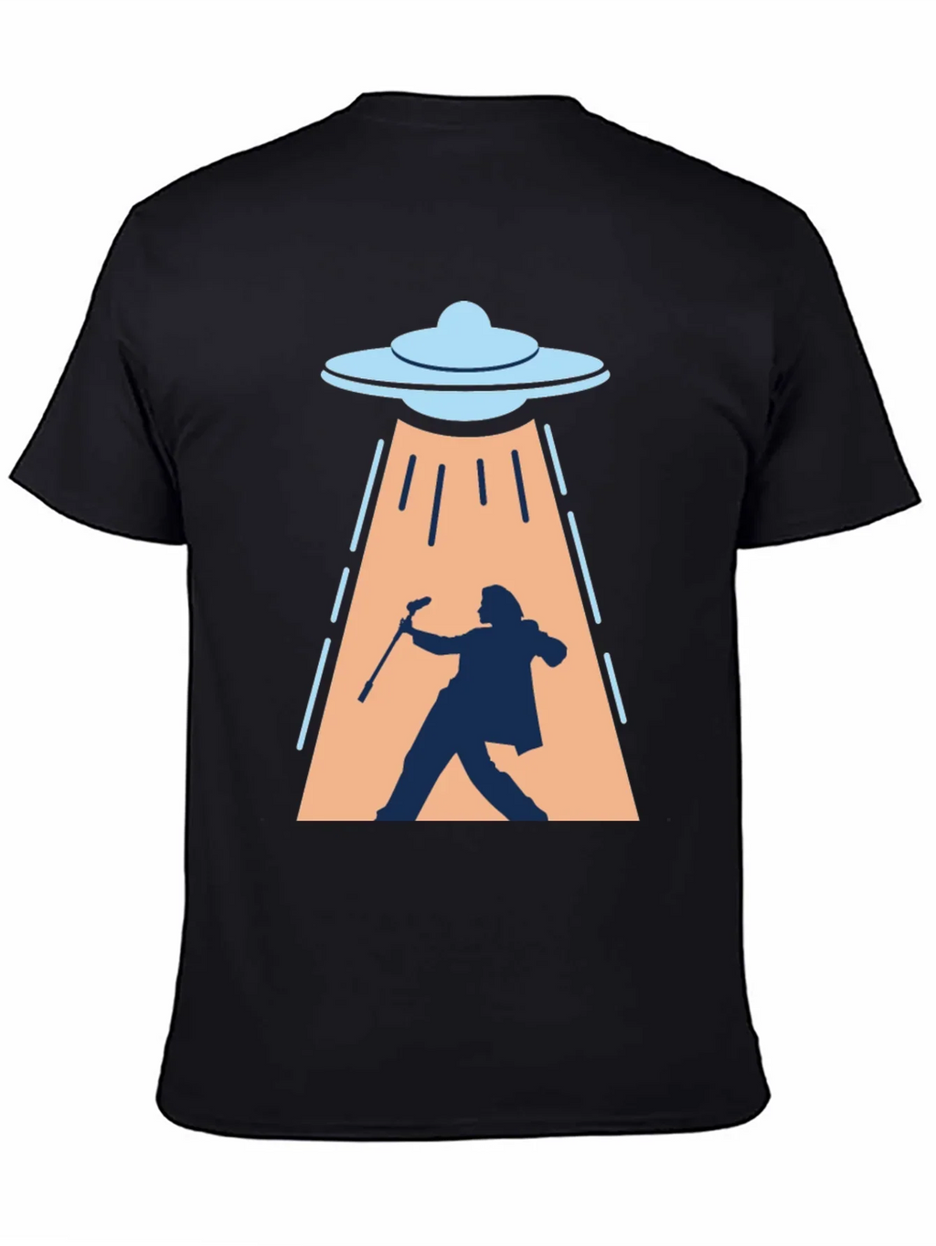 UFO Abduction T-Shirt: Silhouette Design