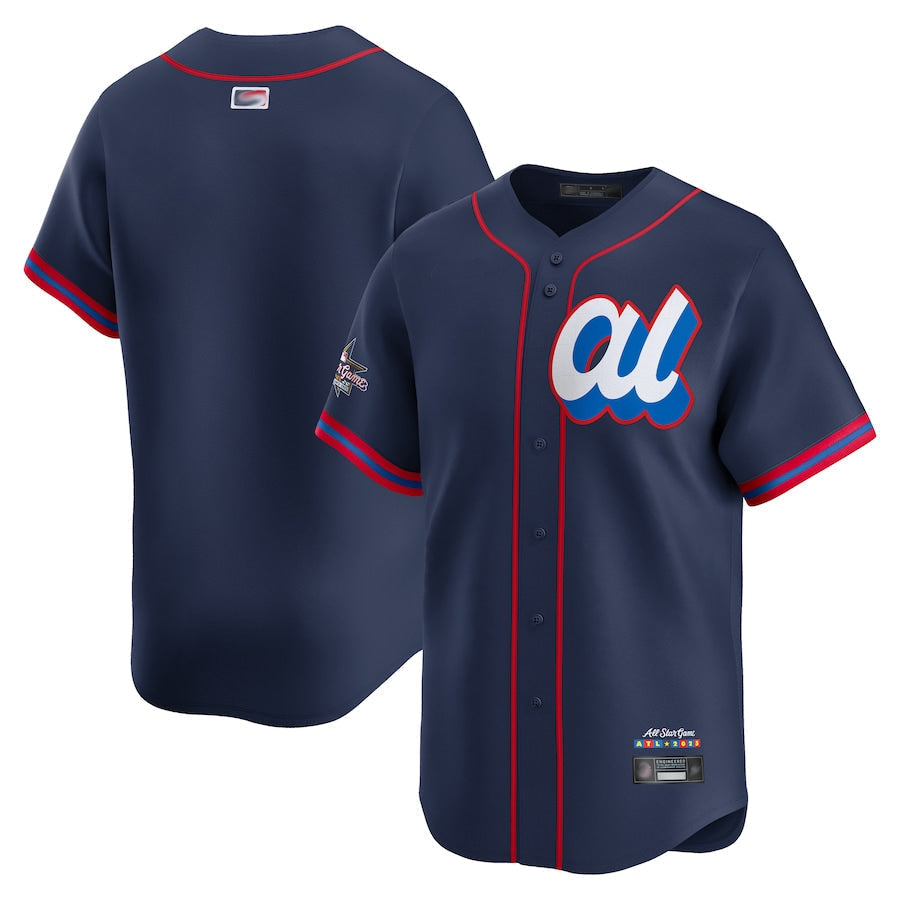 American League Navy Blank Home Run Derby Limited Player Baseball Jerseys