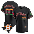 Custom H.Astros Mexico Texas Patch Vapor Premier Limited Baseball Jerseys