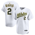Athletics #2 Khris Davis Player White Home Game Baseball Jerseys