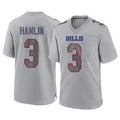 B.Bills #3 Damar Hamlin Player Gray Game Football Jerseys