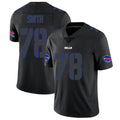 B.Bills #78 Bruce Smith Player Limited Black Impact Football Jerseys