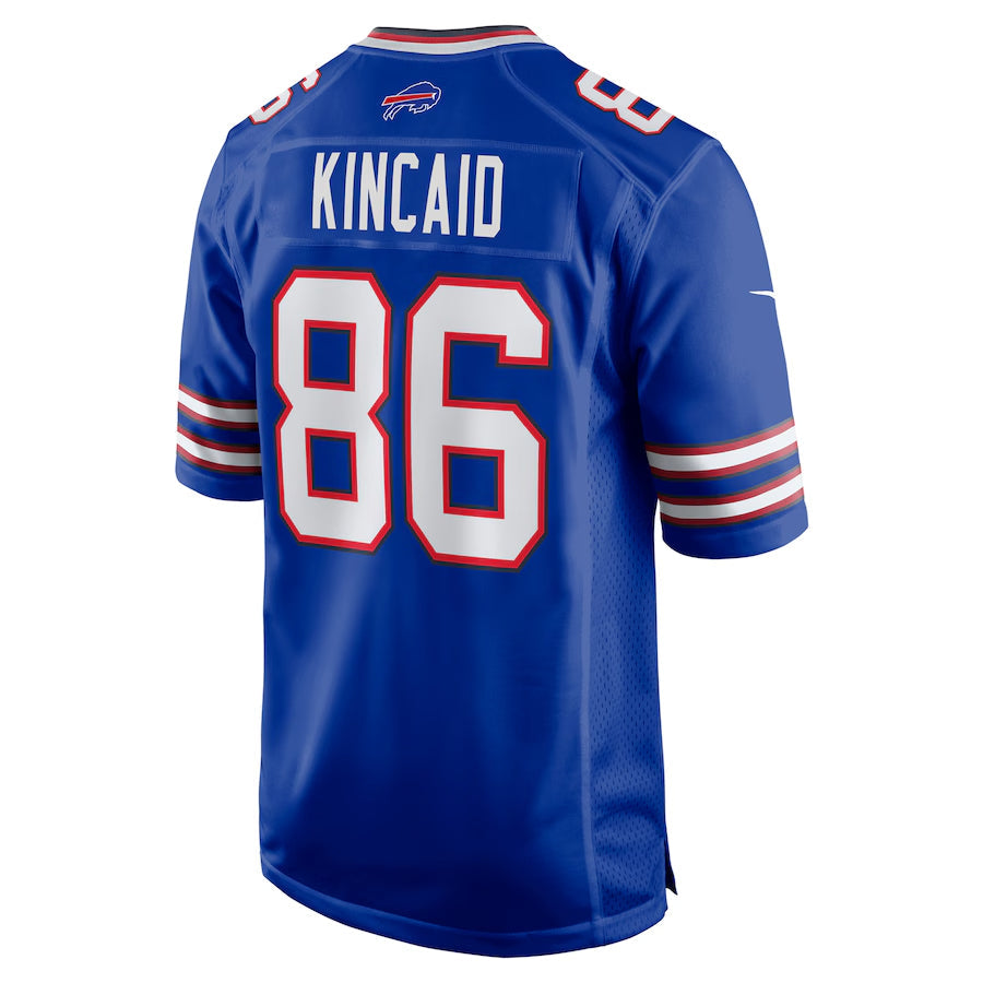 B.Bills #86 Dalton Kincaid Player Royal Home Game Football Jerseys