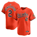 B.Orioles #2 Gunnar Henderson Player Orange Limited Home Game Baseball Jerseys