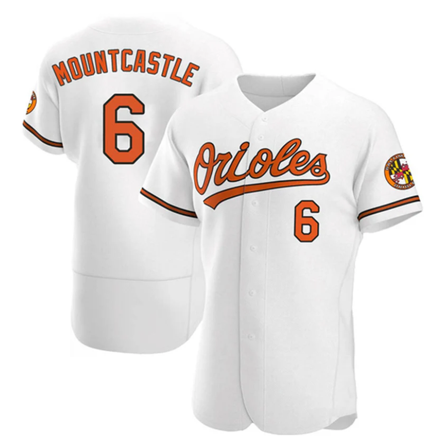 B.Orioles #6 Ryan Mountcastle Player White Limited Elite Baseball Jerseys
