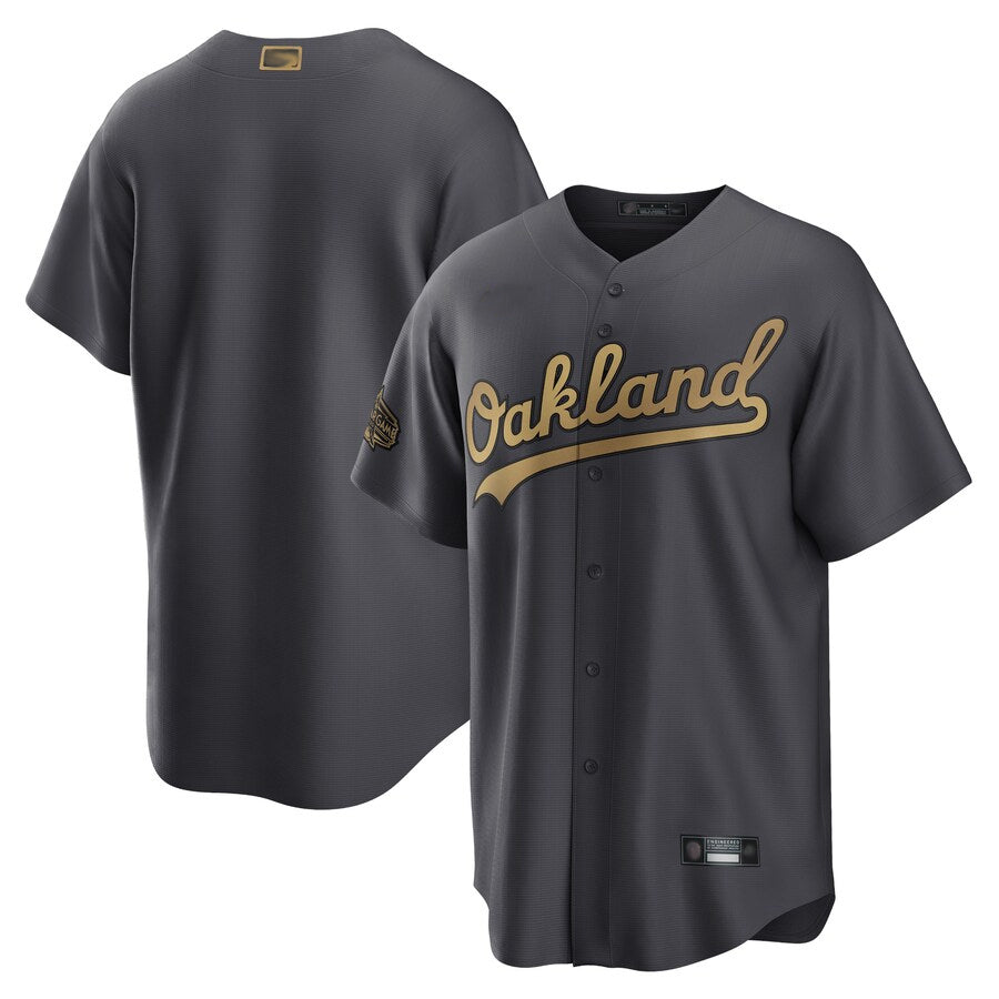 B.Orioles Blank Player All-Star Replica Charcoal Game Baseball Jerseys