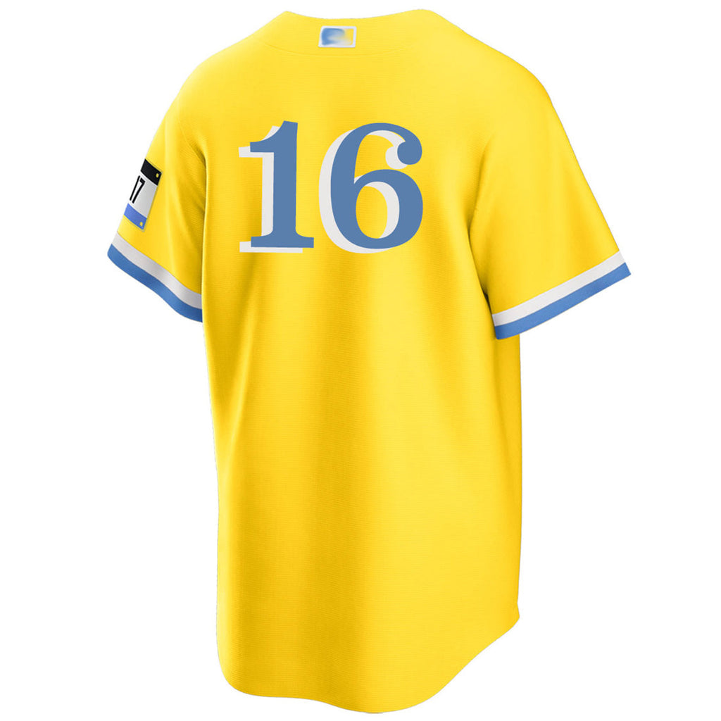 B.Red Sox #16 Jarren Duran Player Gold City Connect Fashion Baseball Jerseys