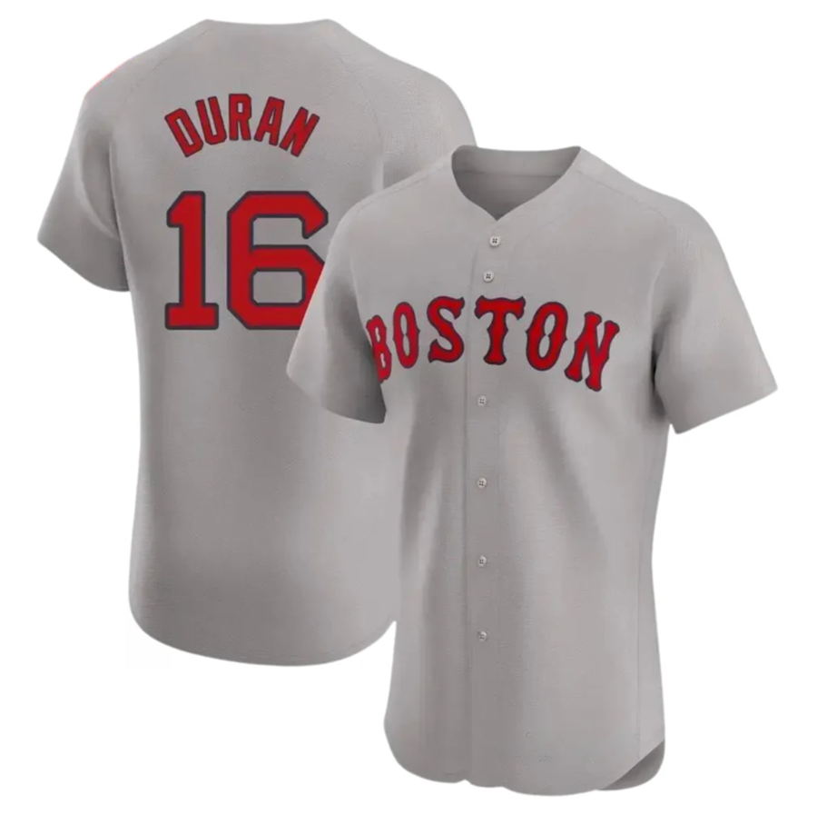 B.Red Sox #16 Jarren Duran Player Gray Limited Elite Stitched Baseball Jerseys