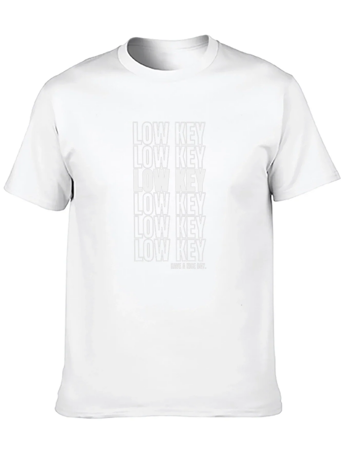 Low Key Graphic Print Black T-Shirt