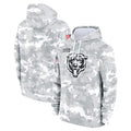 C.Bears Arctic Camo Salute to Service Pullover Hoodie Game Football Jerseys