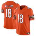 C.Bears Caleb Williams Orange Vapor F.U.S.E. Limited Jersey Player Football Jerseys