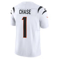 C.Bengals #1 Ja'Marr Chase Player White Vapor F.U.S.E. Limited Football Jerseys
