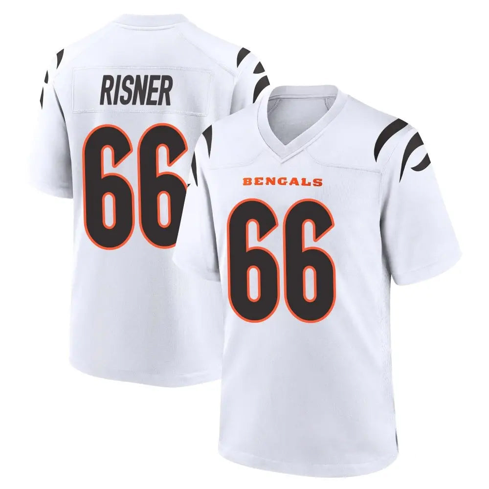 C.Bengals #66 Dalton Risner Player White Home Game Football Jerseys