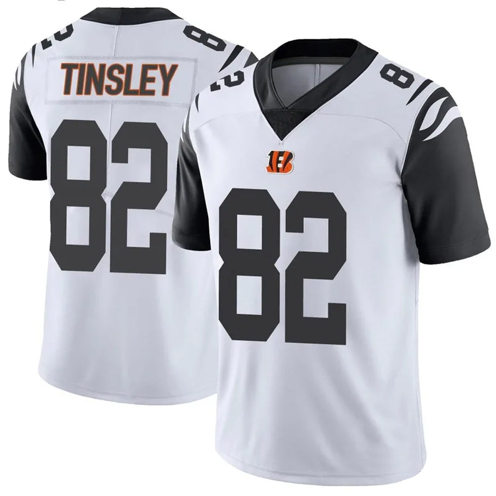 C.Bengals #82 Mitchell Tinsley Player White Vapor Limited Football Jerseys