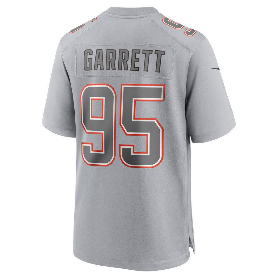C.Browns #95 Myles Garrett Player Gray Fashion Game Football Jerseys