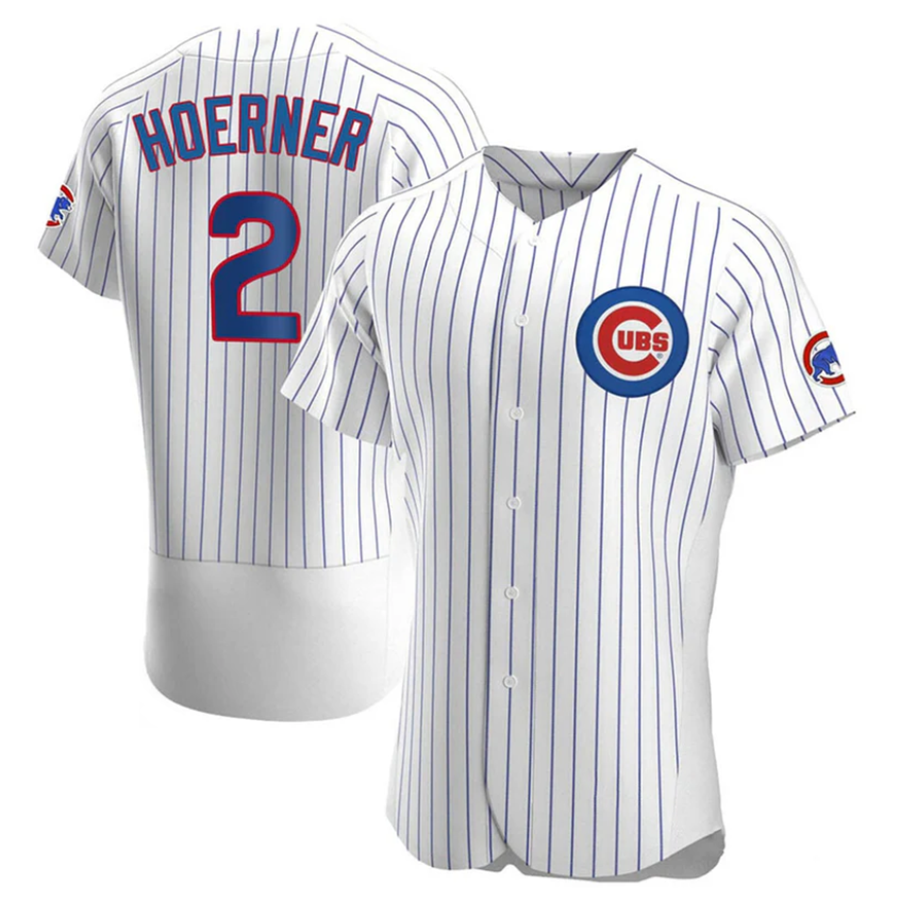 C.Cubs #2 Nico Hoerner Player White Home Limited Elite Stitched Baseball Jerseys