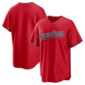 C.Guardians Blank Player Red Replica Game Baseball Jerseys