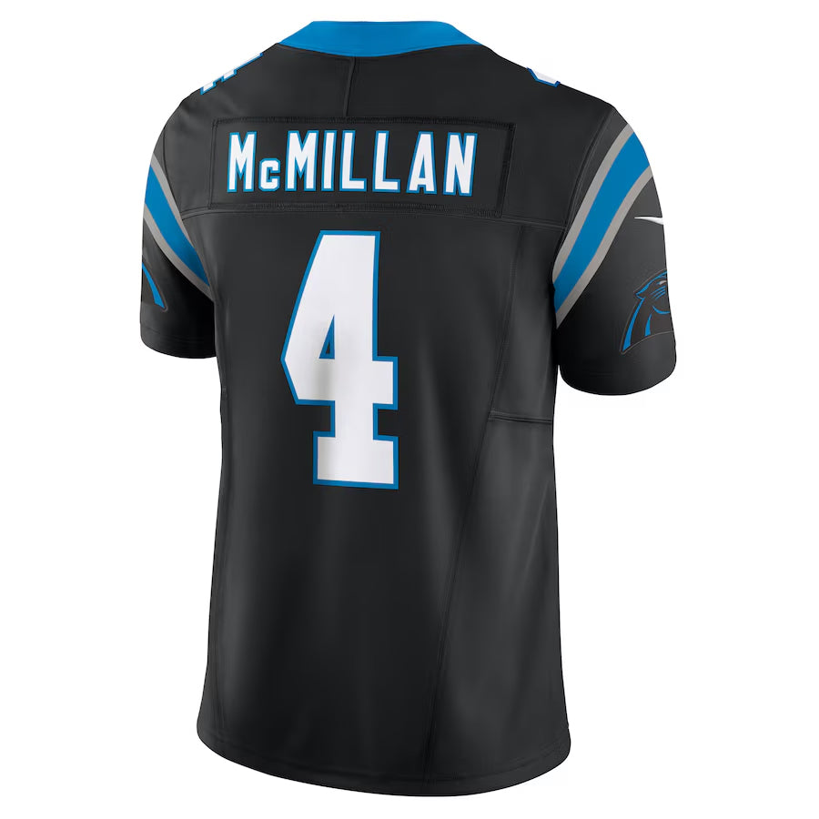 C.Panthers #4 Tetairoa McMillan Player Black Vapor F.U.S.E. Limited Football Jerseys