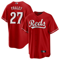 C.Reds #27 Jake Fraley Player Red Home Replica Game Baseball Jerseys