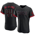 C.Reds #44 Elly De La Cruz Player City Connect Black Authentic Baseball Jerseys