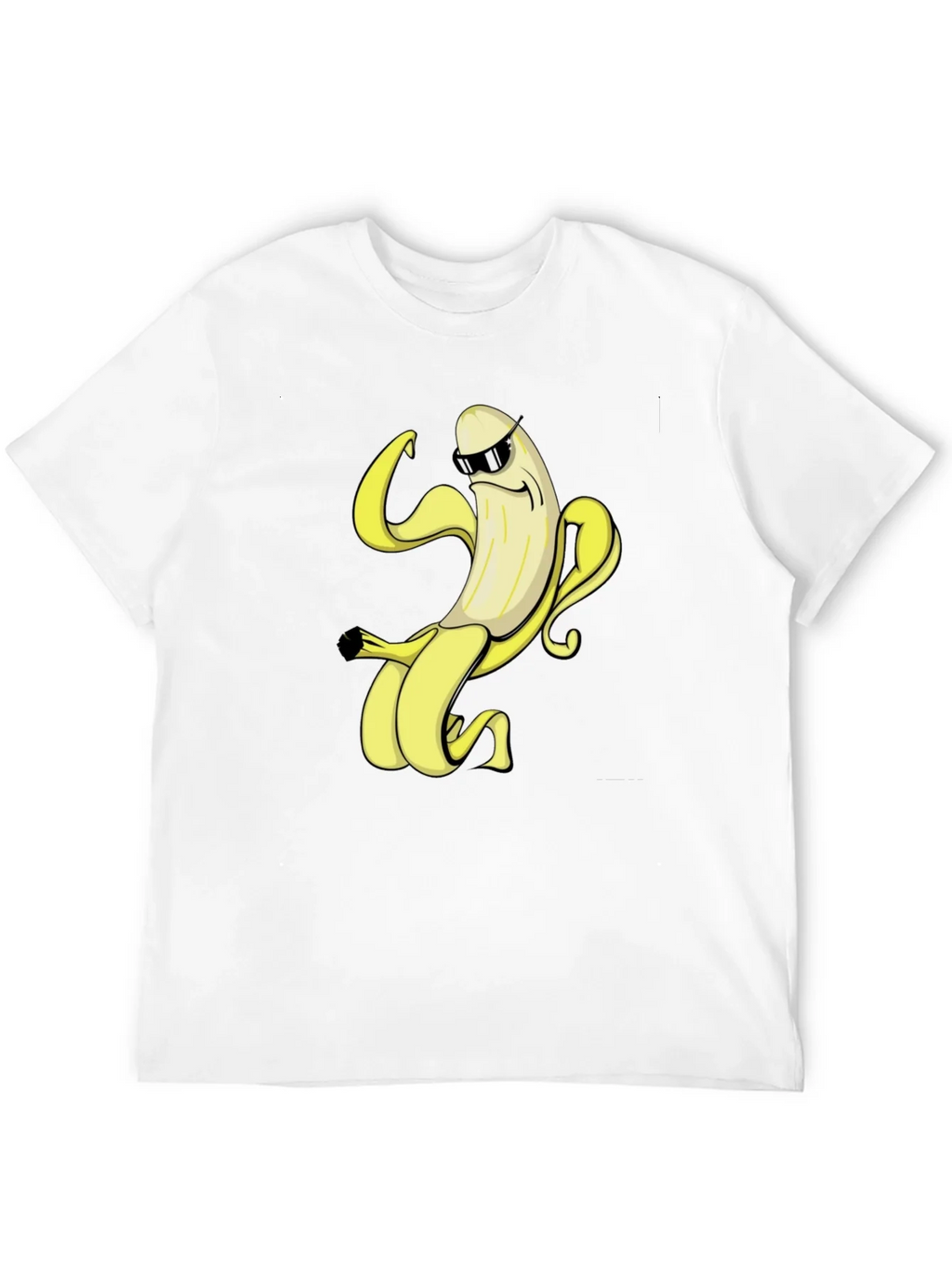 Cool Banana Graphic Tee - Black Cotton T-Shirt