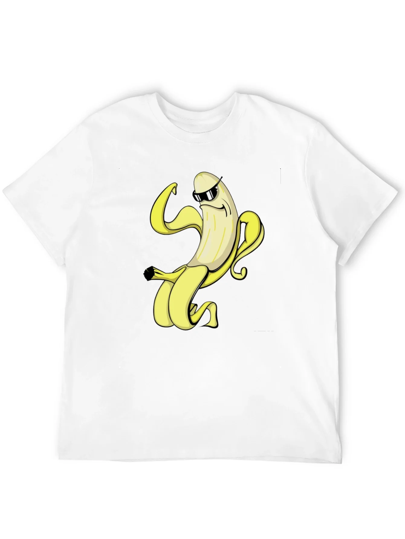 Cool Banana Graphic Tee - Black Cotton T-Shirt