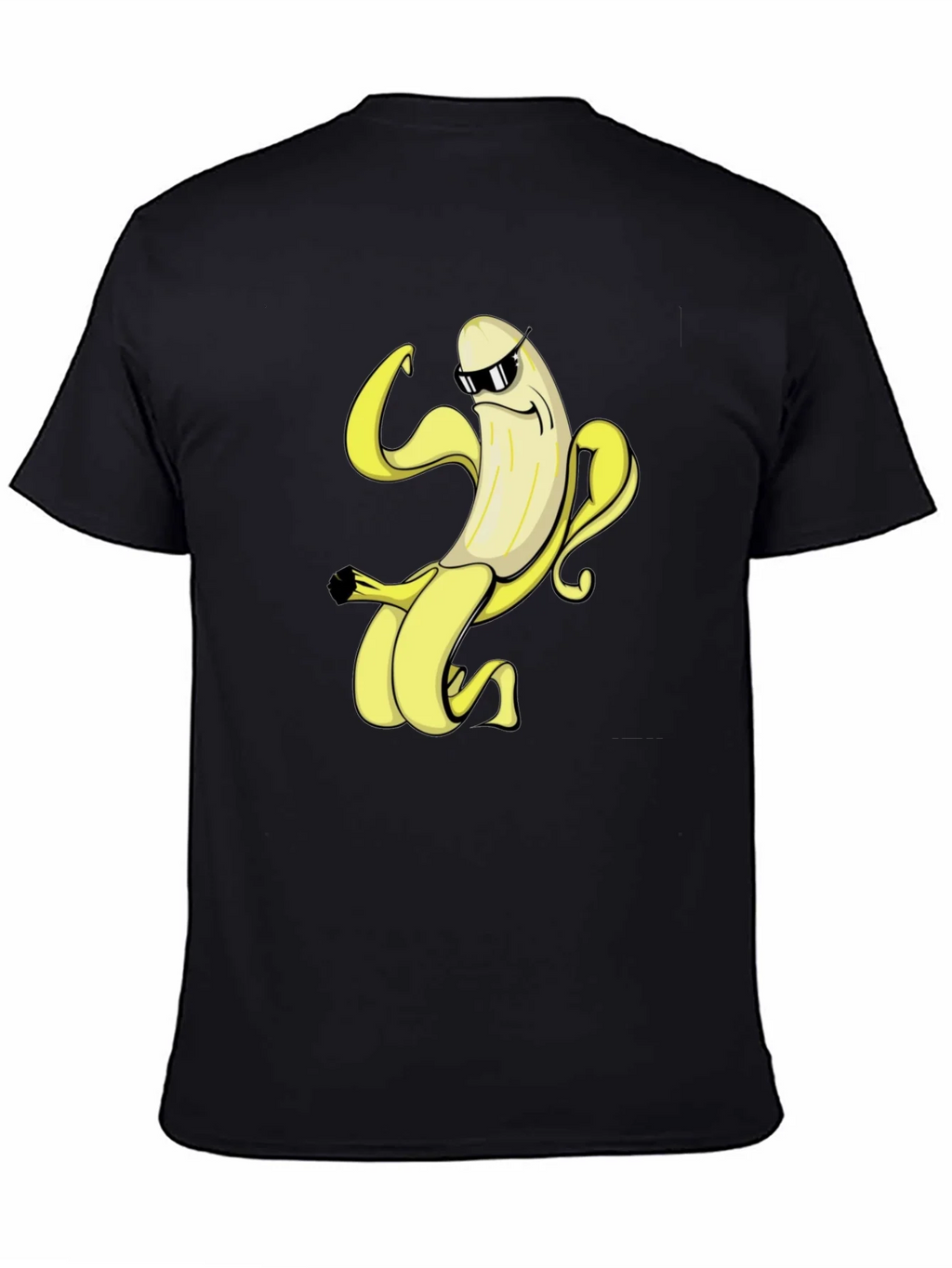Cool Banana Graphic Tee - Black Cotton T-Shirt