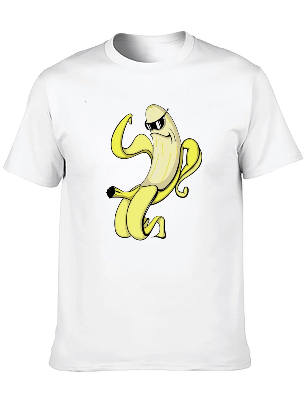Cool Banana Graphic Tee - Black Cotton T-Shirt