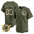 Custom C.Cubs Armed Forces Day Vapor Premier Limited��C Stitched Baseball Jerseys