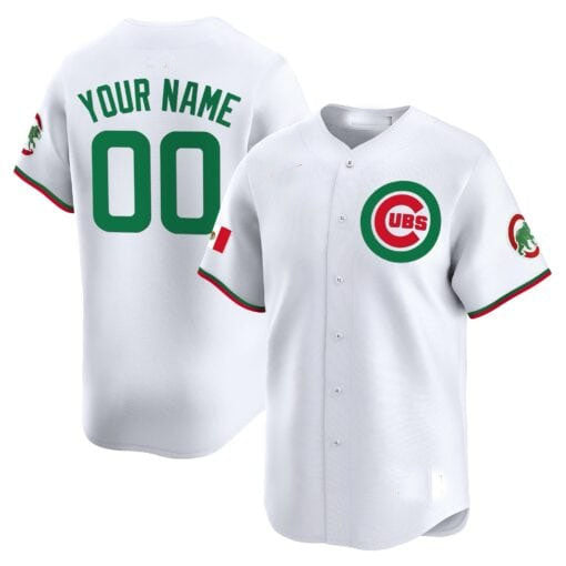 Custom C.Cubs Mexico Vapor Premier Limited V3��C Stitched Baseball Jerseys