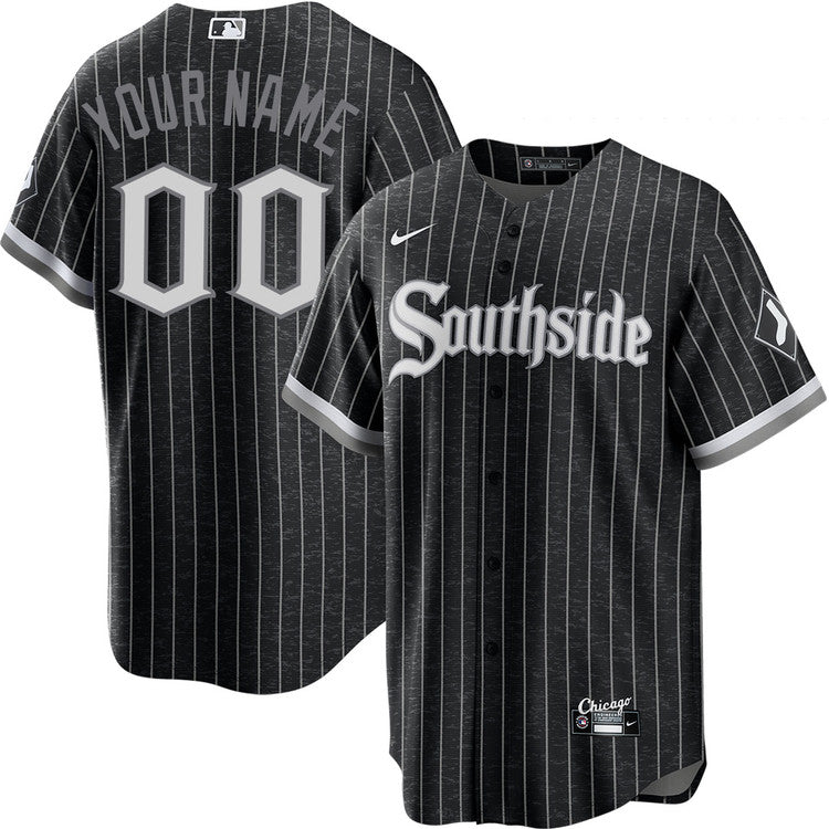 Custom Chicago White Sox City Connect Jersey - Black