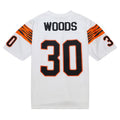 C.Bengals #30 Ickey Woods Legacy Replica Player Jersey - White American Football Jerseys