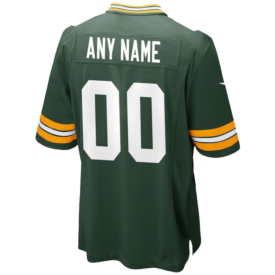 GB.Packers Home Game Football Jerseys - Green - Custom