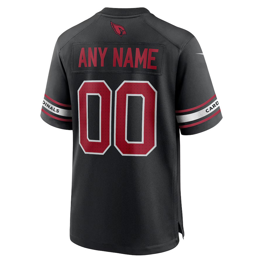 Custom A.Cardinals Black Replica Alternate Game Football Jerseys