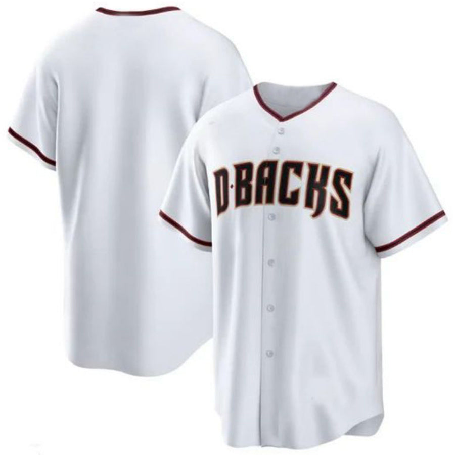 A.Diamondbacks Blank Player Replica White Stitches Baseball Jerseys