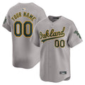 Custom Athletics Gray Retros Replica Baseball Jerseys