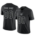 Custom TB.Buccaneers Black RFLCTV Limited Football Jerseys